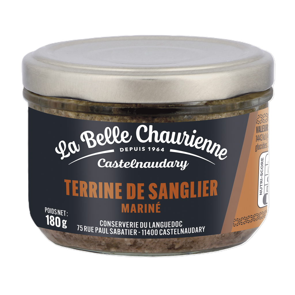 Terrine de Sanglier Mariné - 180g - LA BELLE CHAURIENNE  
