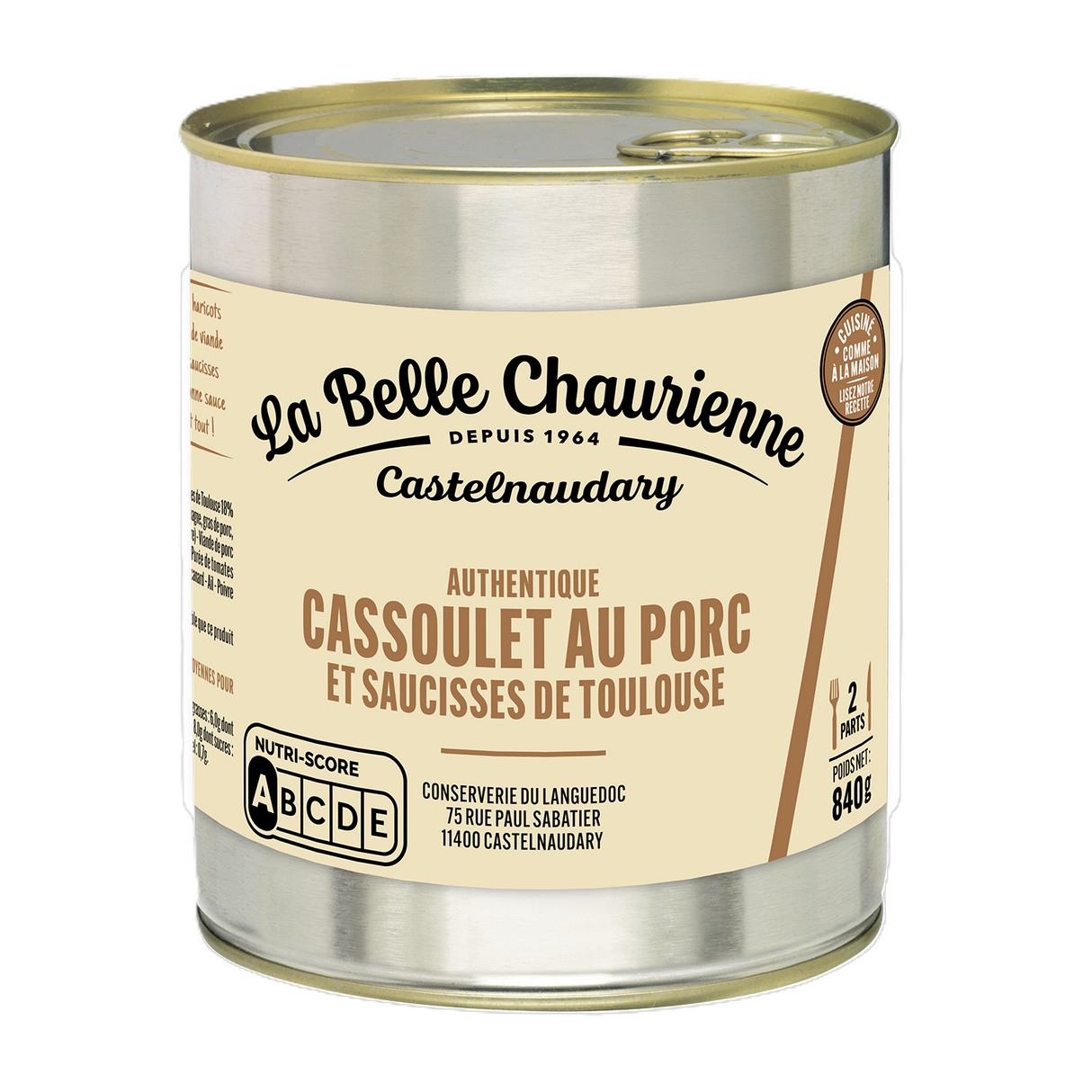 CASSOULET PORC 840G