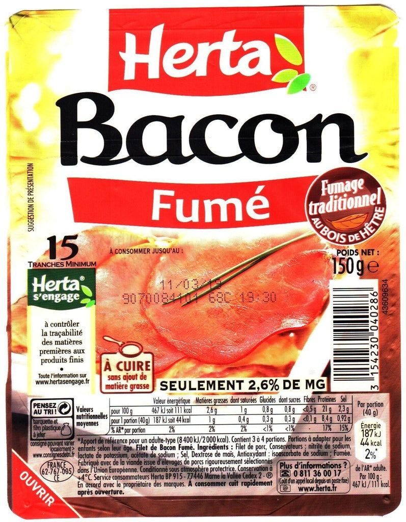 BACON FUME 15 TR. HERTA