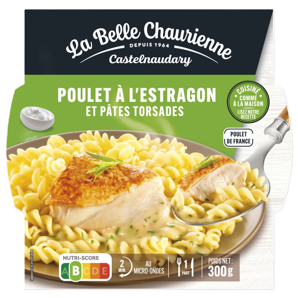 POULET A L'ESTRAGON & PATES TORSADES