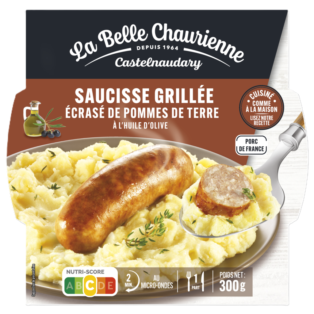 SAUCISSE GRILLEE ECRASE DE P.TERRE