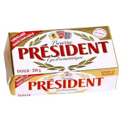 BEURRE DOUX PRÉSIDENT 250G
