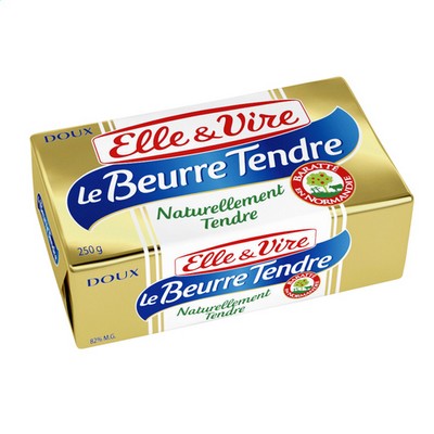 Le Beurre Tendre Doux -250g- ELLE & VIRE
