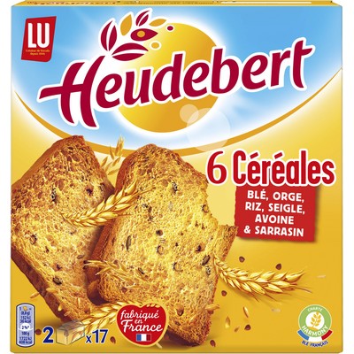 BISCOTTE 6 CÉRÉALES HEUDEBERT 