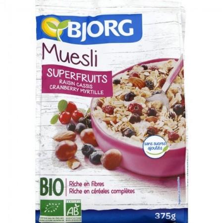 BJORG MUESLI SUPERFRUITS BIO375G