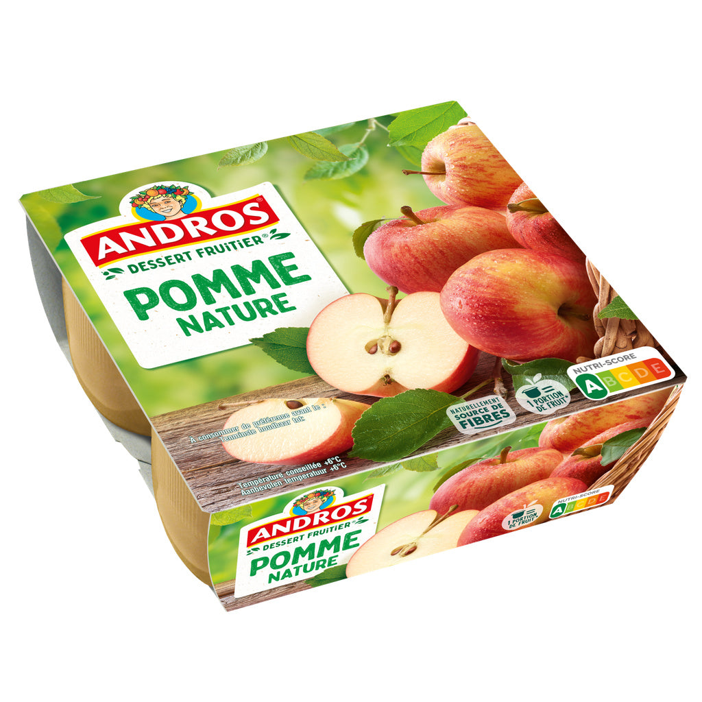 COMPOTE POMME NATURE 4X100 ANDROS