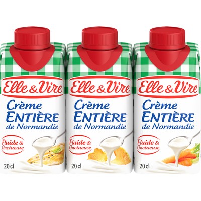 CRÈME ENTIÈRE 3X20CL