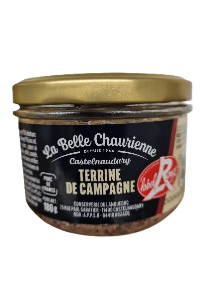 Terrine de Campagne Label Rouge - 180g - LA BELLE CHAURIENNE  