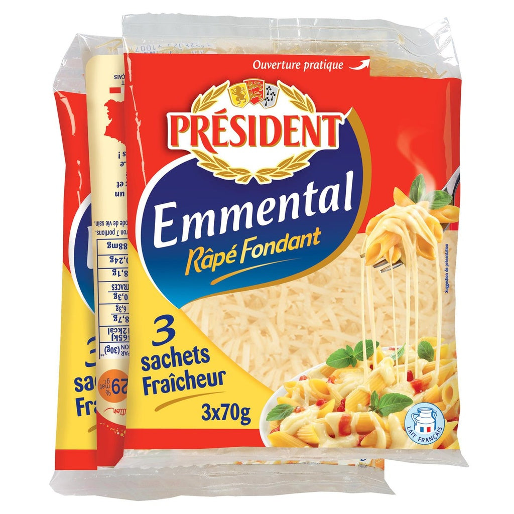 Emmental Râpé Fondant - 3x70g - 