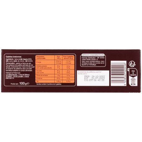 GALETTE BRETONNE PONT AVEN DBF ETUI 100 g