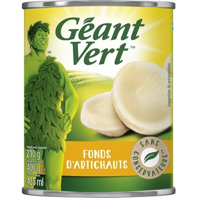 FONDS D'ARTICHAUTS GEANT VERT
