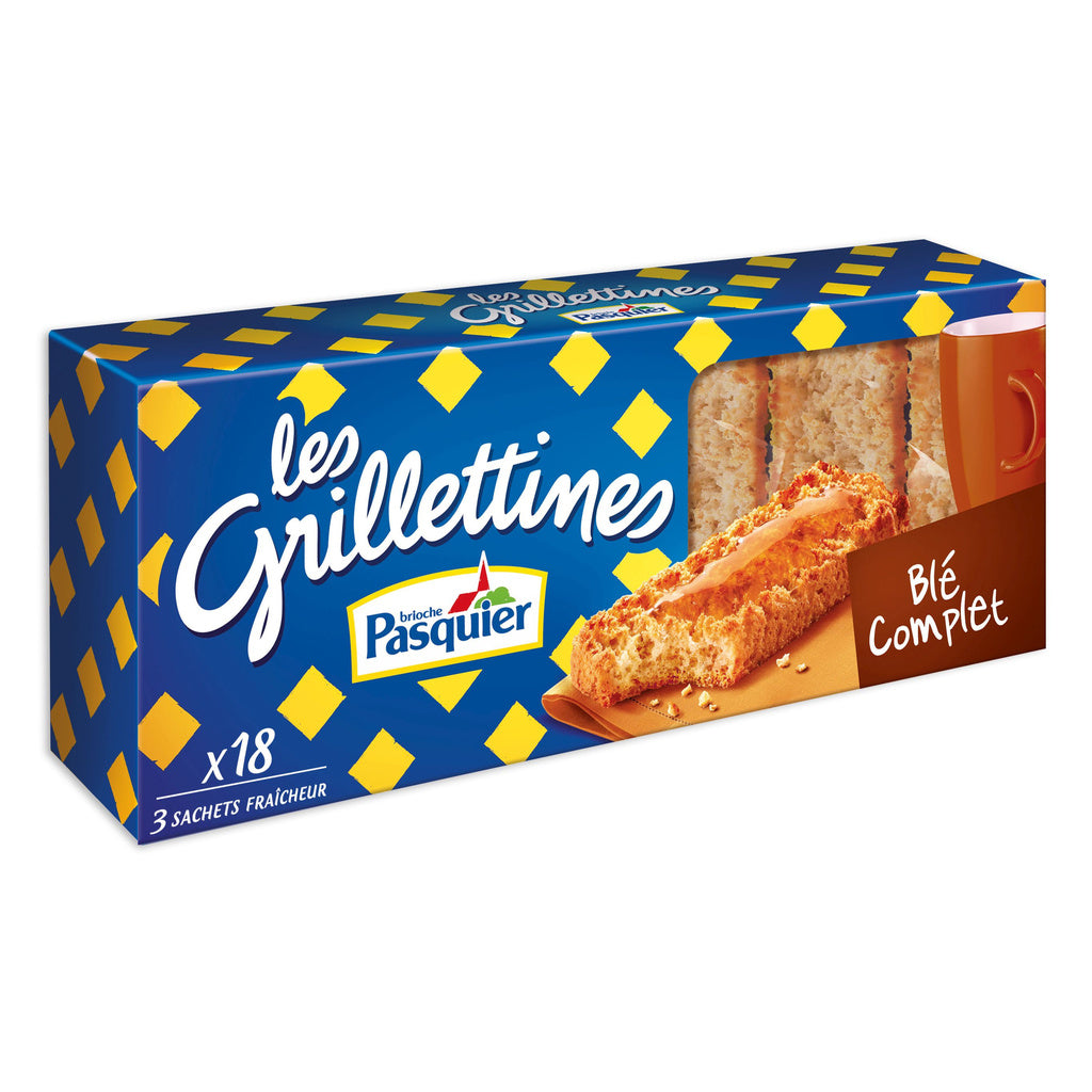 Grilletine au blé complet x 18 tranches PASQUIER