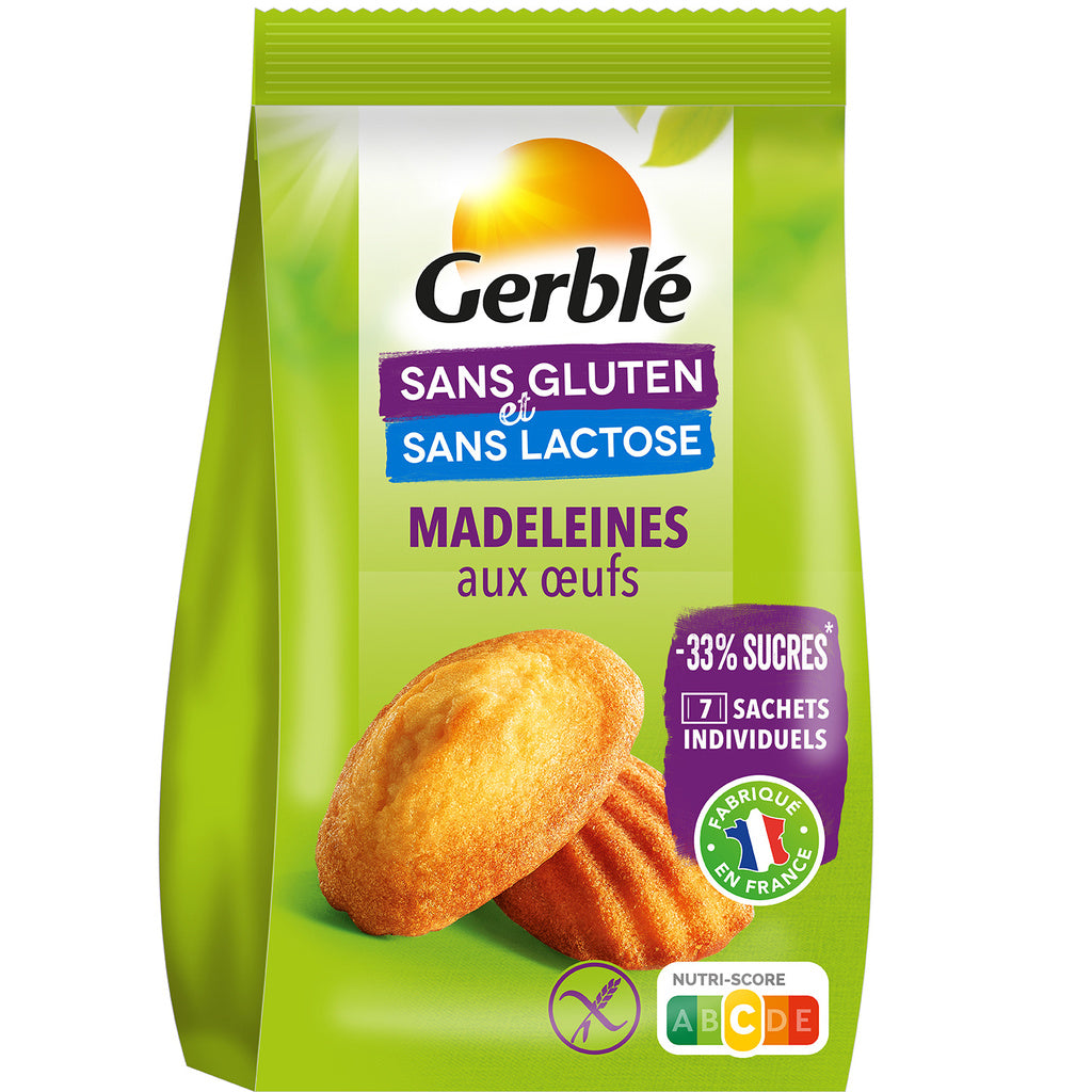 Madeleines Sans Gluten&Lactose Gerble