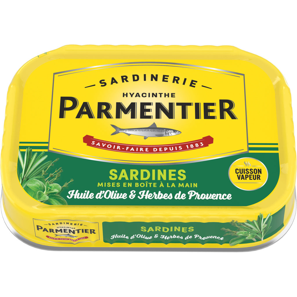 SARDINES HUILE D'OLIVE & HERBES DE PROVENCE PARMENTIER
