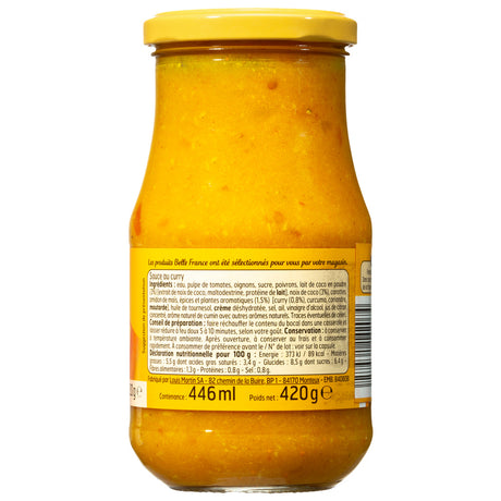 Sauce Curry Aux Legumes 420G Bf