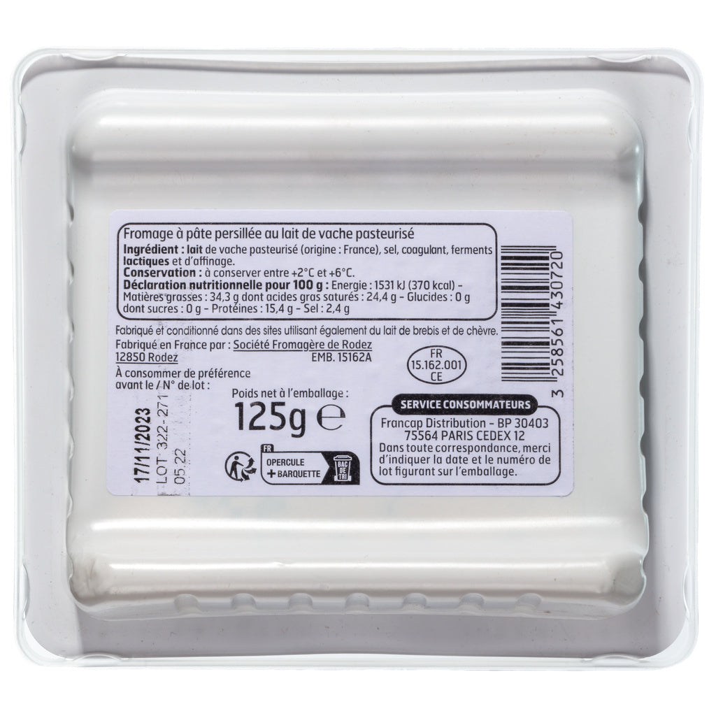 Bleu Fondant Intense 125G Bf