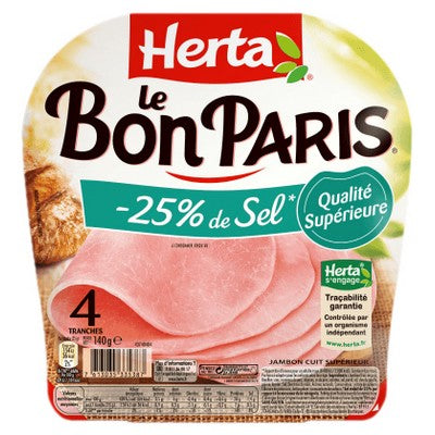 Jambon Le Bon Paris -25% Sel 4Tr. Herta