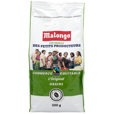 CAFE GRAINS PUR ARABICA DES PETITS PRODUCTEURS 500G MALONGO
