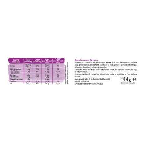 Biscuit Son D'Avoine Gerble 144G
