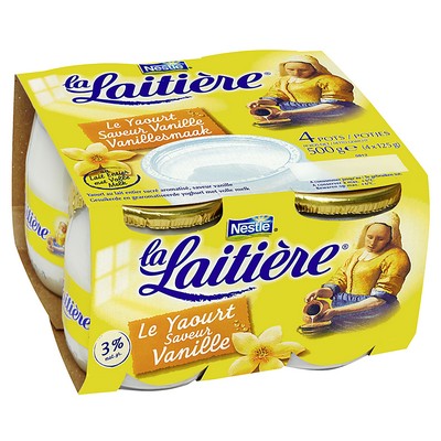Le Yaourt Vanille -4x 125g- LA LAITIÈRE