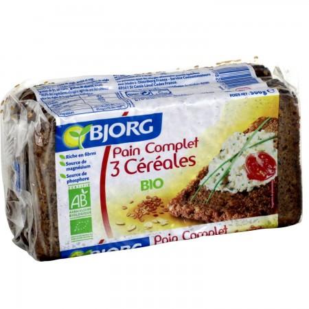 BJORG PAIN COMPLET 3 CÉRÉALES 500G