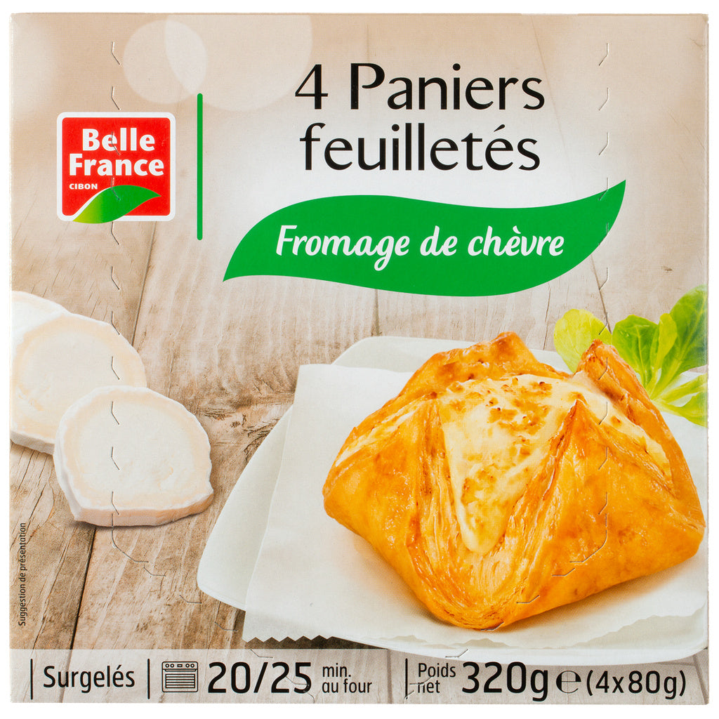PANIERS FEUILLETES FROMAGE CHEVRE