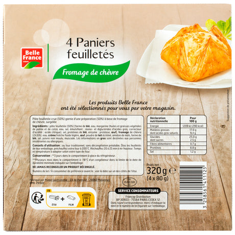 PASTRY BASKETS WITH GOAT CHEESE
