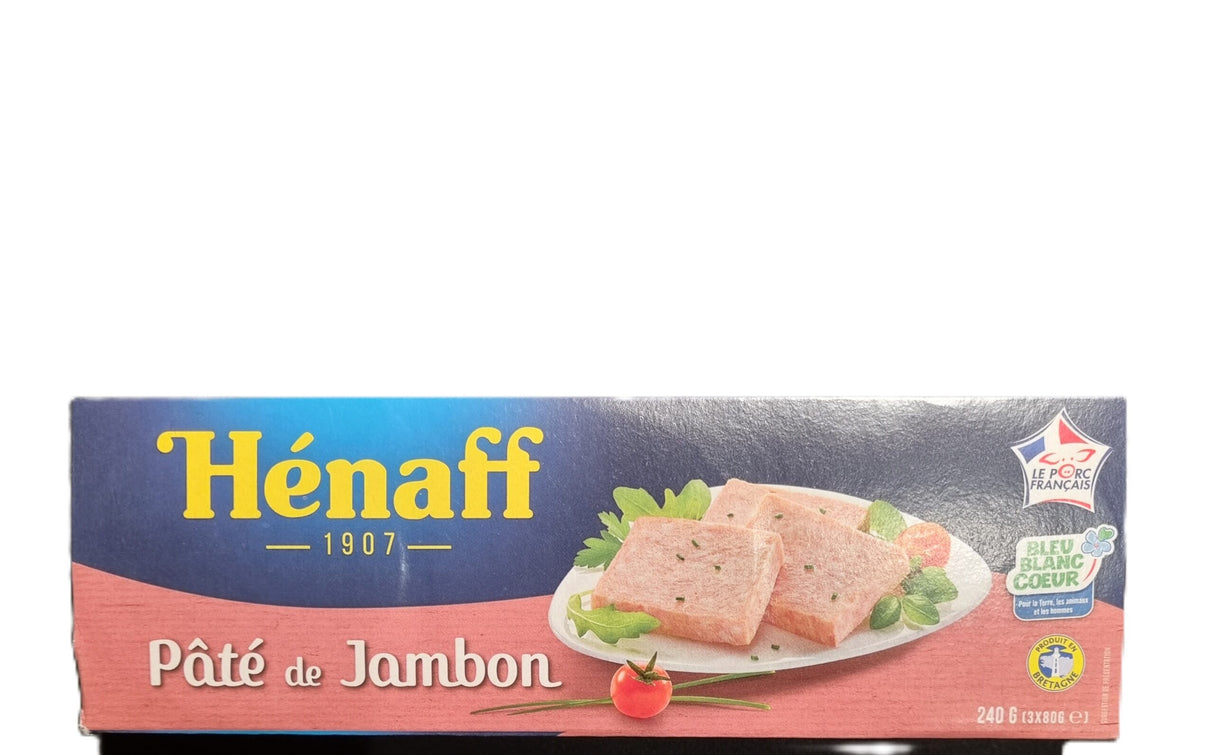 PÂTÉ DE JAMBON 3X80G HENAFF