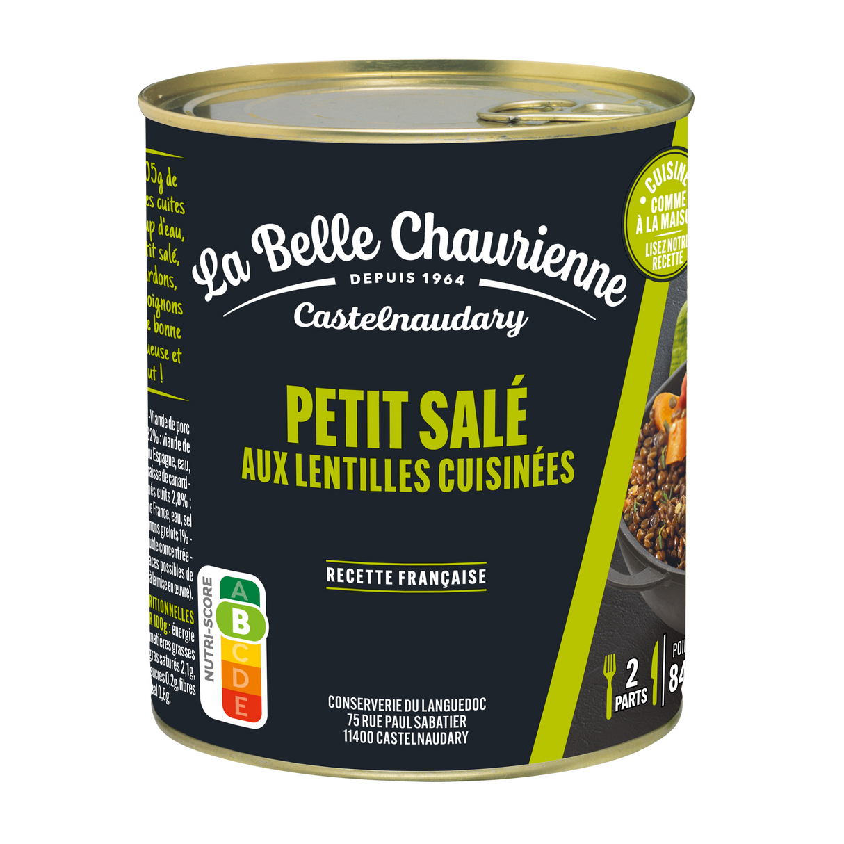 Petite Salade de Lentilles Cuites 840g LBC