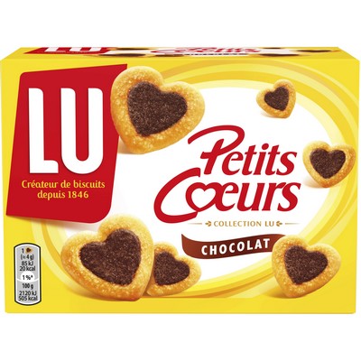 PETIT COEUR S CHOCOLAT 125G LU