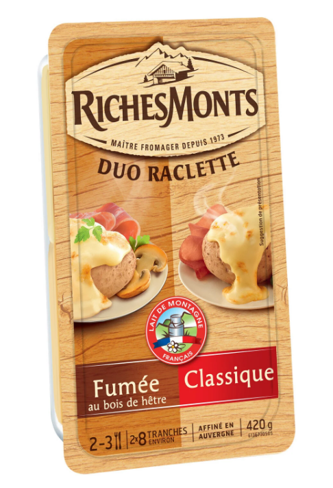 Raclette fumée/classique 420 g