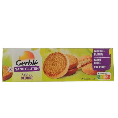 PALET AU BEURRE SANS GLUTEN 175G GERBLÉ
