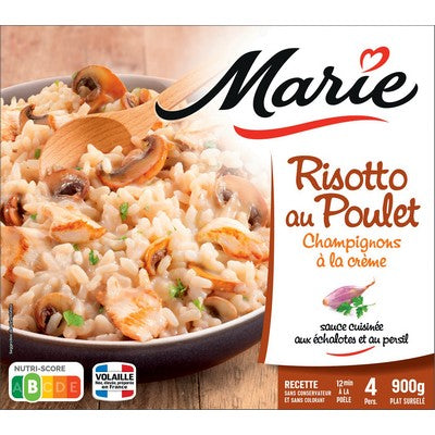 RISOTTO AU POULET CHAMPIGNONS A LA CREME 900G MARIE