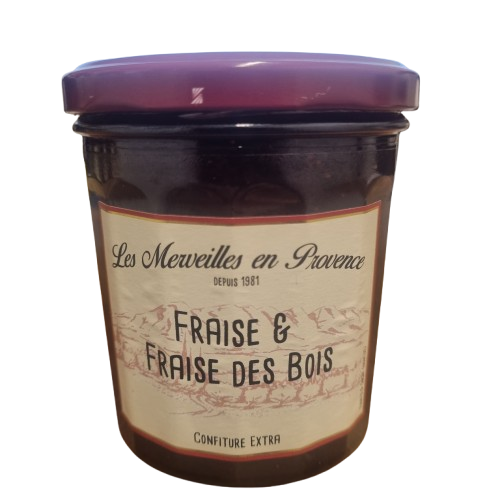 CONFITURE FRAISE & FRAISE DES BOIS 350G LMP