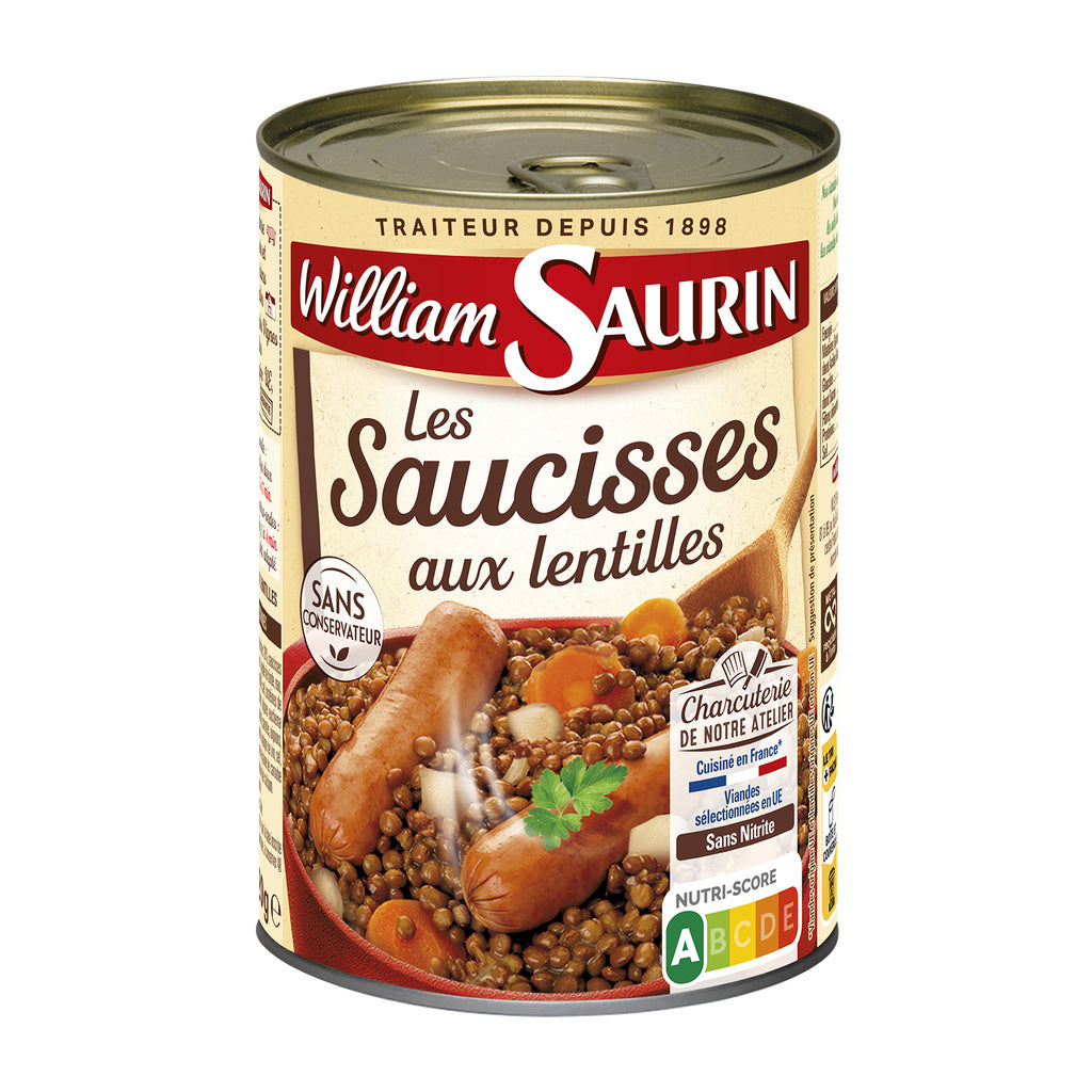SAUCISSES AUX LENTILLES WS