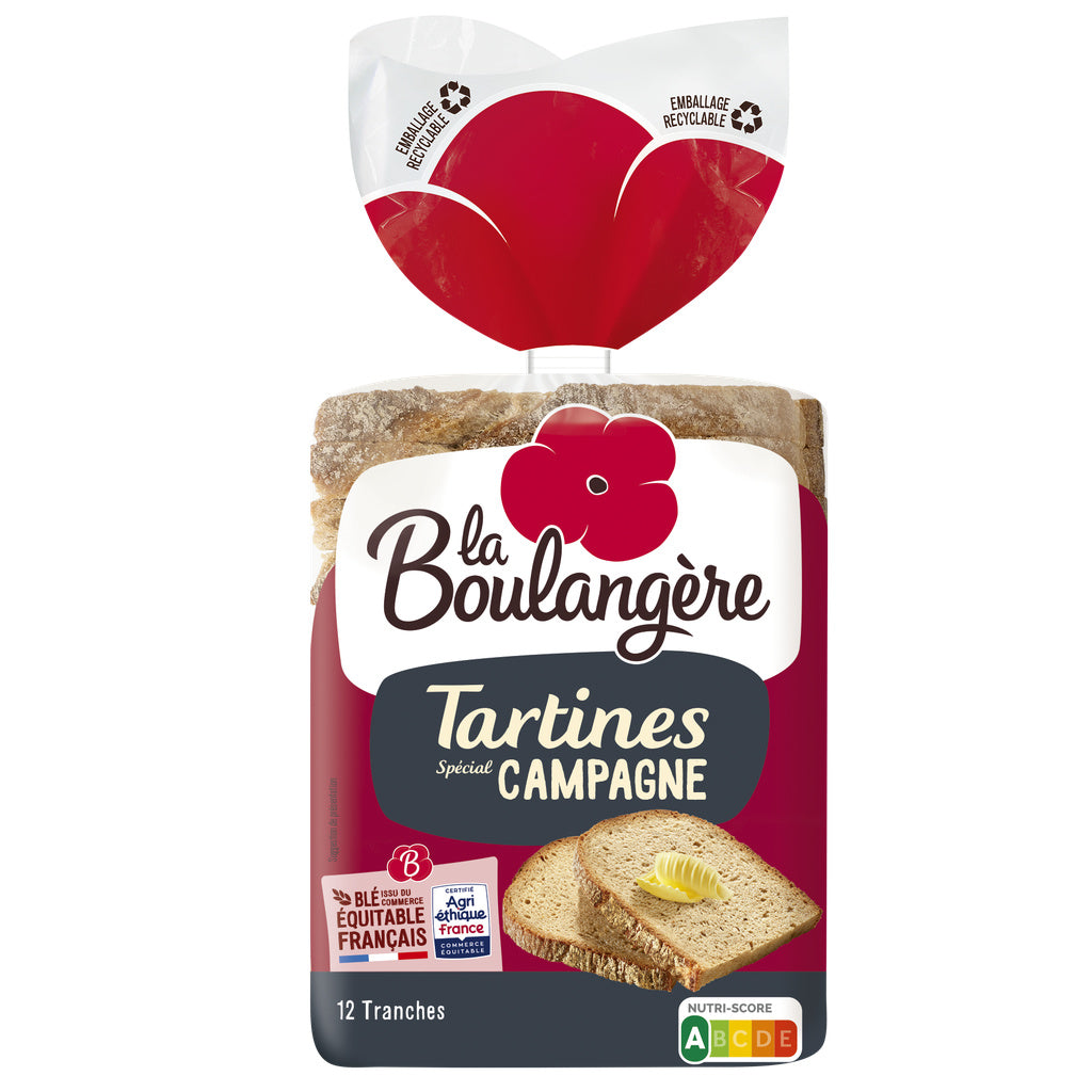 Tartines campagne   450 g LA BOULANGERE