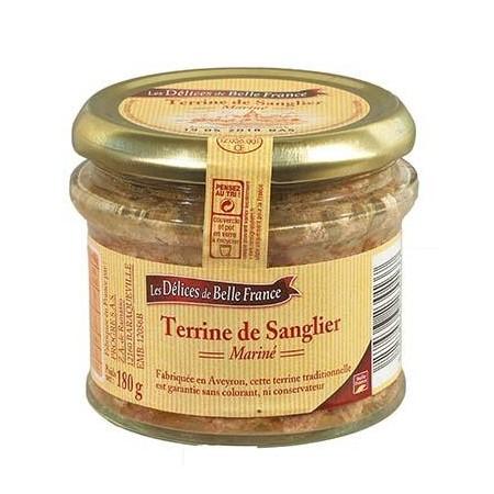 Terrine de Sanglier Mariné - 180g - DELICES DE BELLE FRANCE  