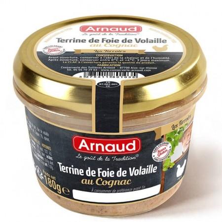 Terrine de Foie de Volaille au Cognac - 180g - ARNAUD  